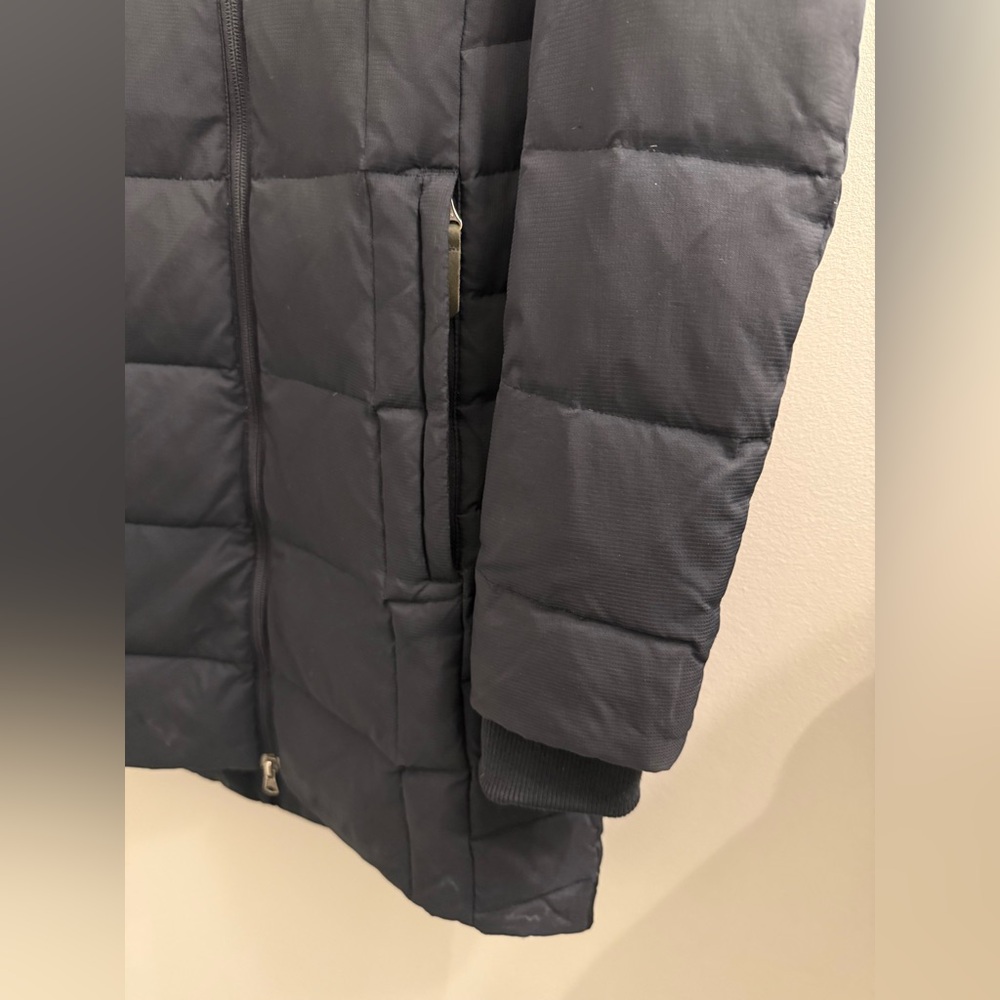 Columbia | Navy Puffer Hooded Jacket Omni Heat 700 fill Duck Down and Feathers - Picture 6 of 15